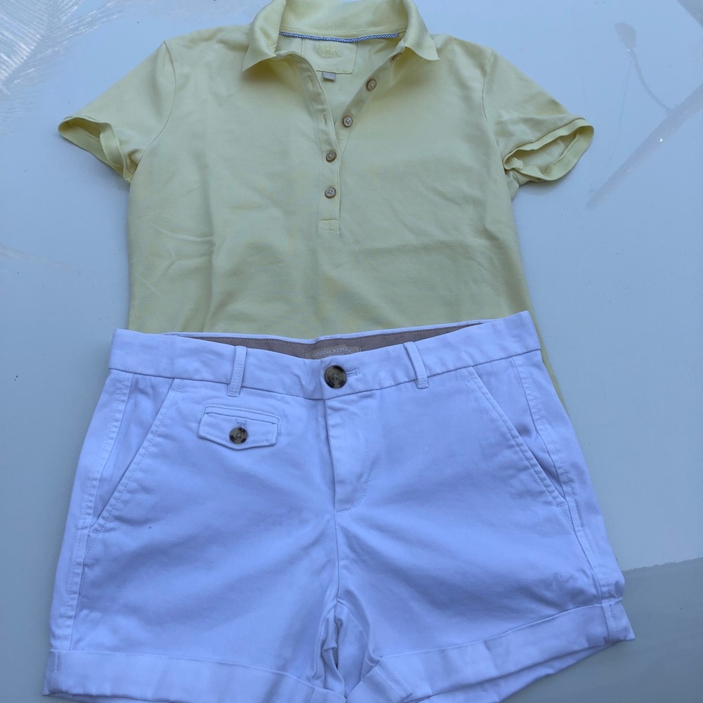 Banana Republic White Shorts
